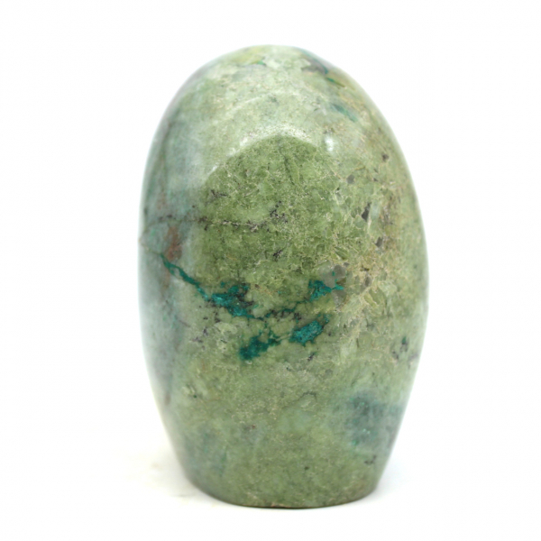 Natural green feldspar rock