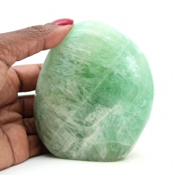 Natural green fluorite rock