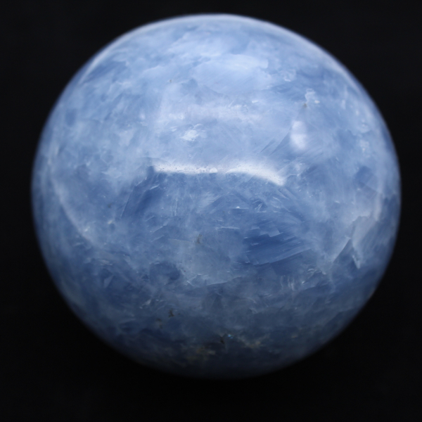 Blue calcite sphere