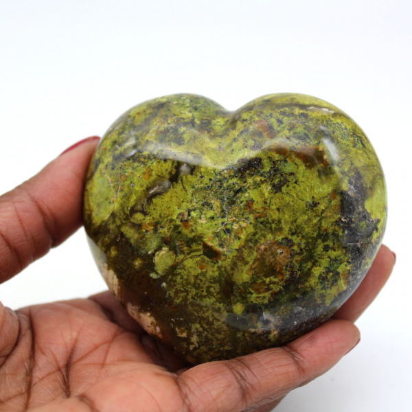 Green opal heart