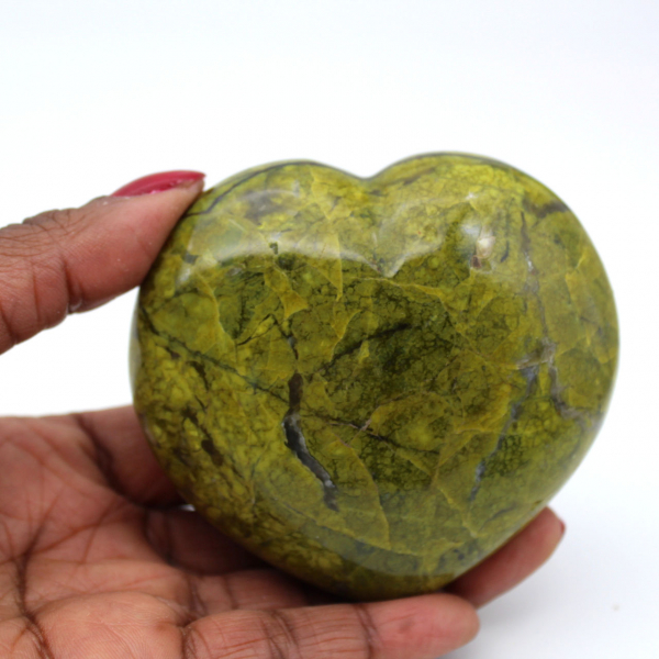 Green opal heart