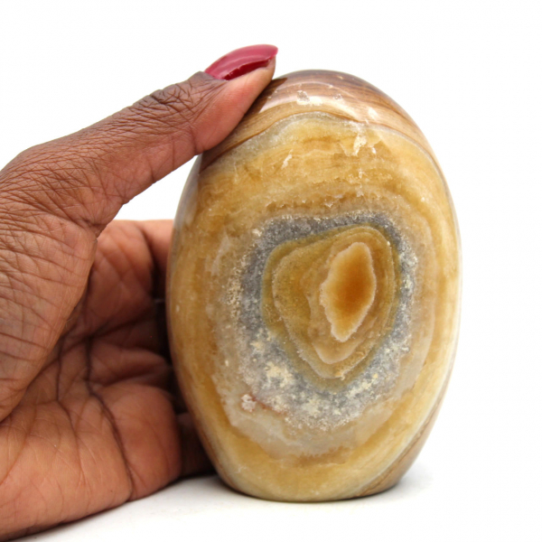 Freeform honey calcite for collection