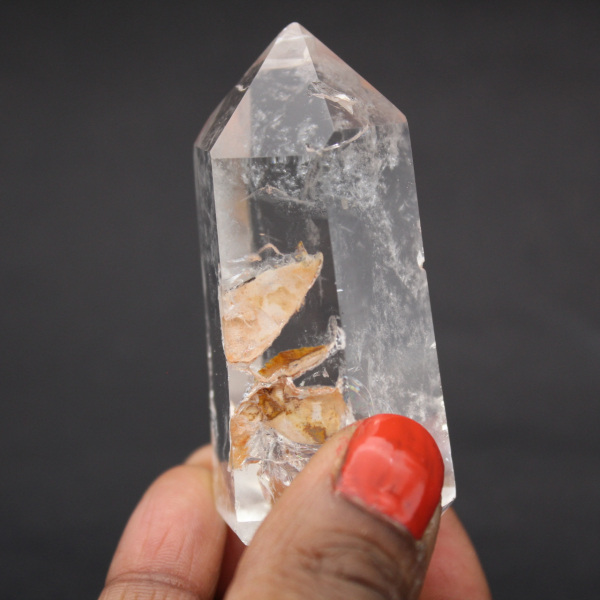 Slightly smoky quartz prism