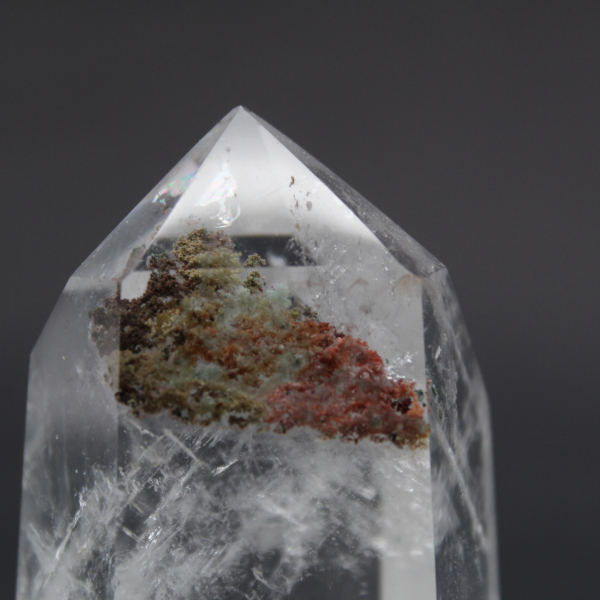 Rock crystal prism with inclusion