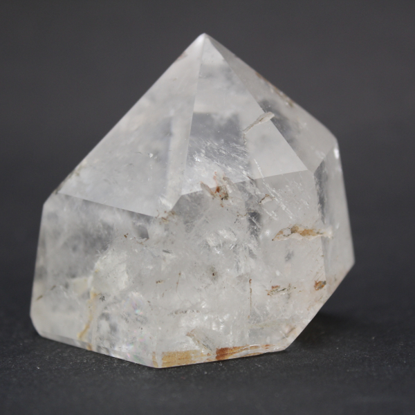 Rock crystal prism with inclusion