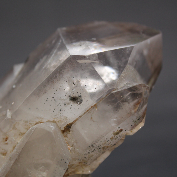 Slightly smoked rock crystal prism