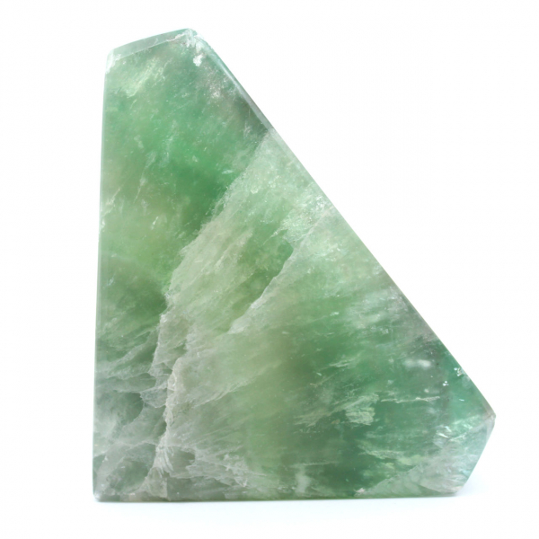 Green Fluorite Octahedron Block