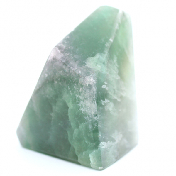 Green Fluorite Octahedron Block