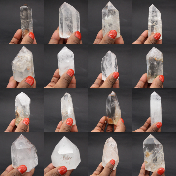 Quartz prism with inclusion