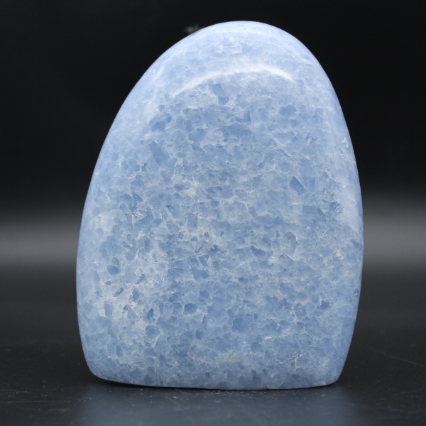 polished blue calcite