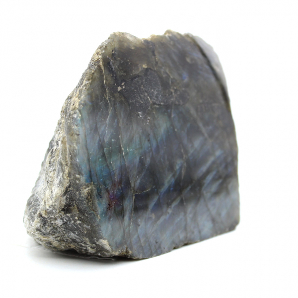 Semi-polished stone in labradorite
