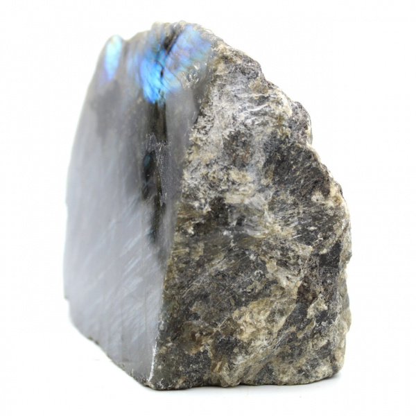 Semi-polished stone in labradorite