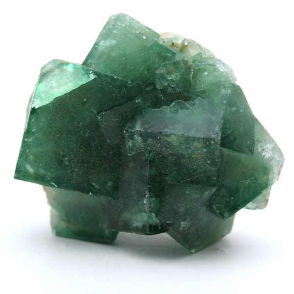 Crystallized natural fluorite in cubes