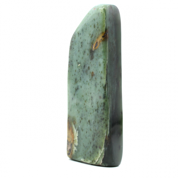 Polished natural nephrite jade