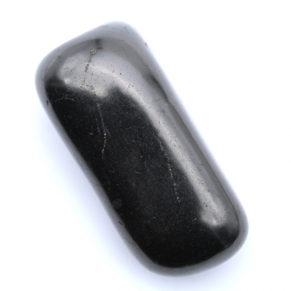 Natural polished shungite stone