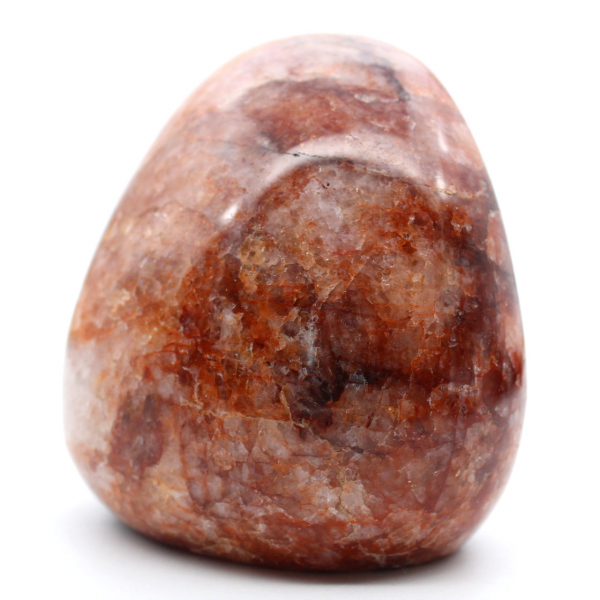 Polished stone in red quartz
