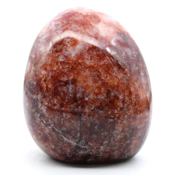 Polished rock in red quartz