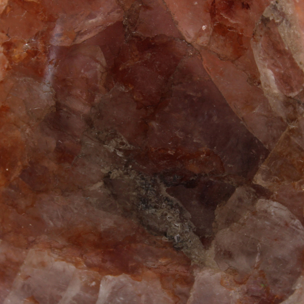 Natural red quartz
