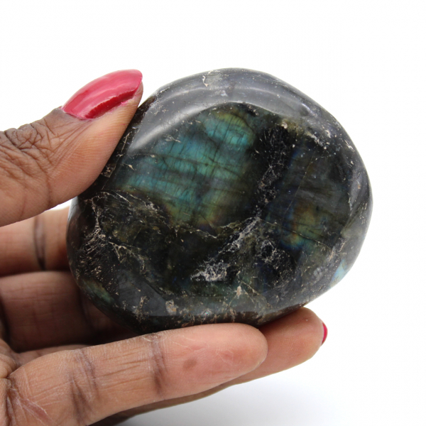 Labradorite rock pebble