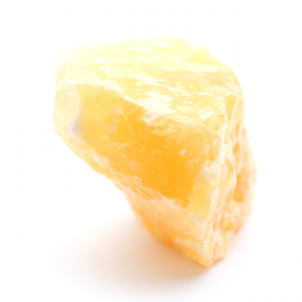 Orange calcite rock