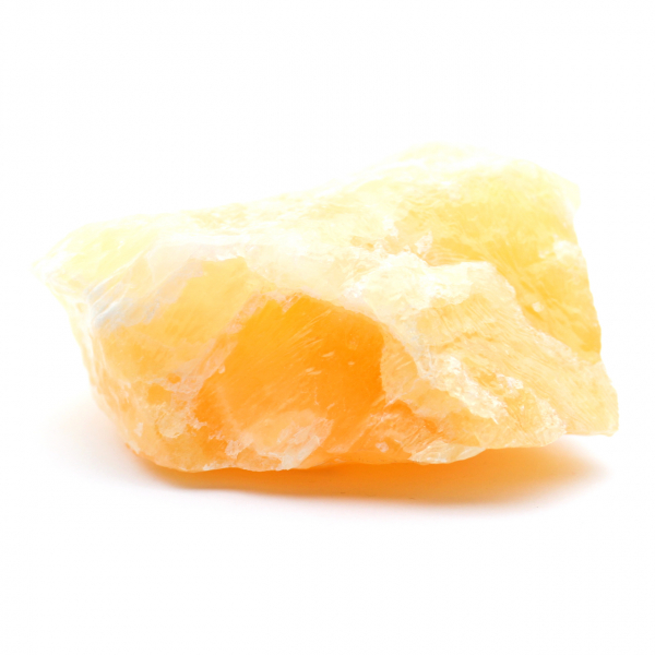 Orange calcite rock