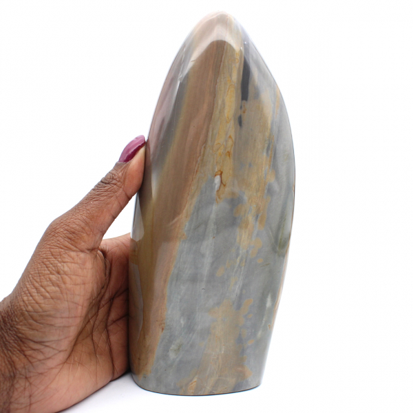 Polished jasper stone from madagascar