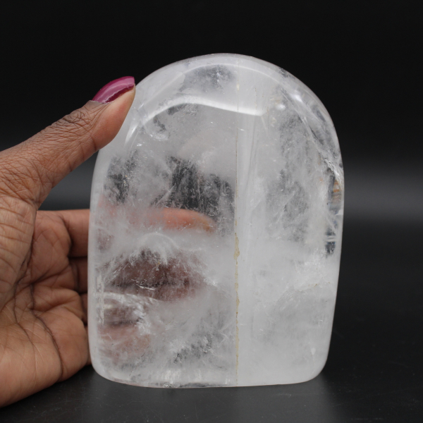 Polished rock crystal