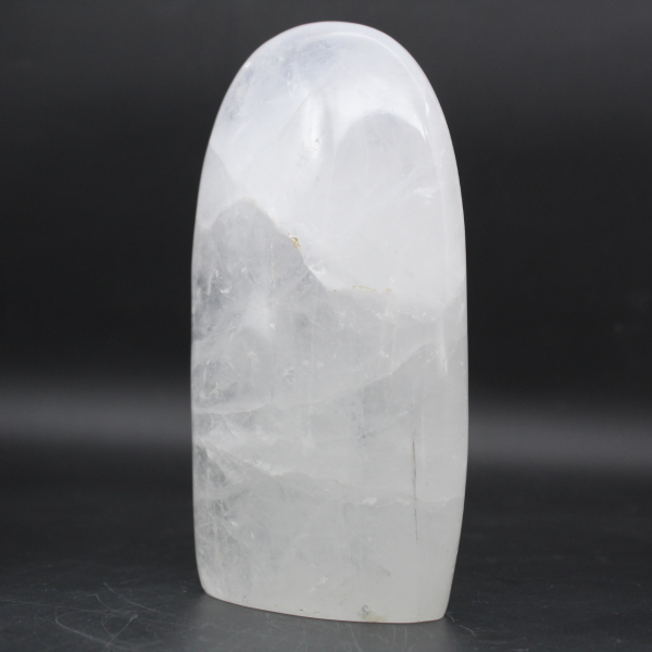 Free form of polished rock crystal