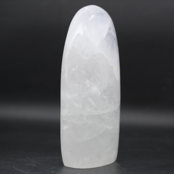 Free form of polished rock crystal