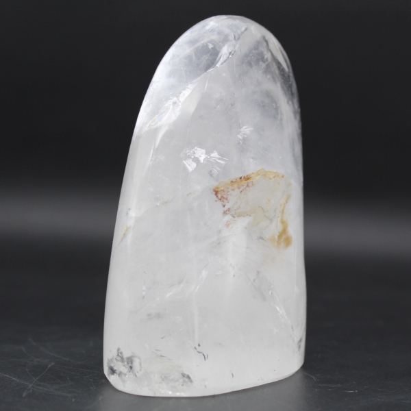 Polished rock crystal free form