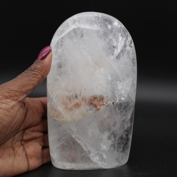 Polished polished rock crystal stone