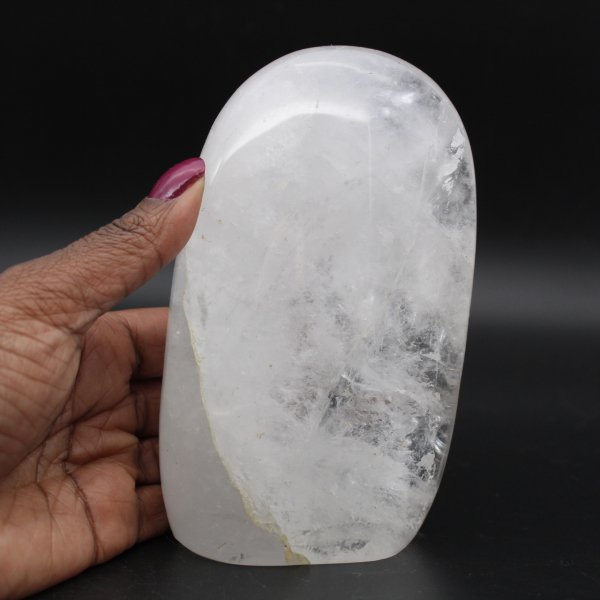 Decorative stone in polished rock crystal