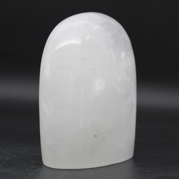 Polished rock crystal ornamental stone from madagascar