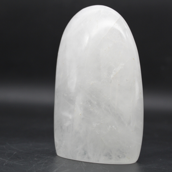 Polished polished rock crystal block