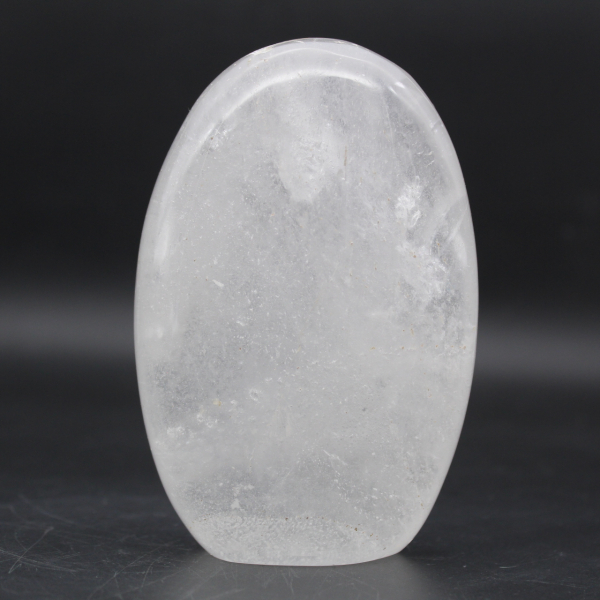 Polished rock crystal stone from madagascar