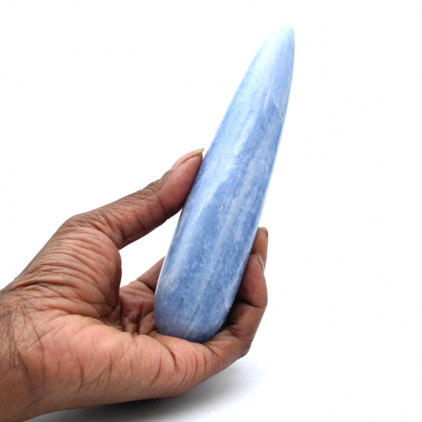 Blue calcite stick