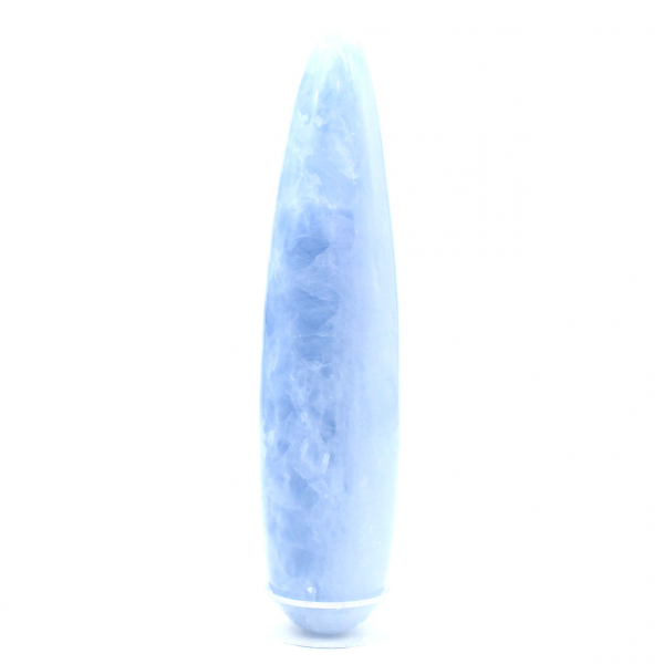 Blue calcite staff