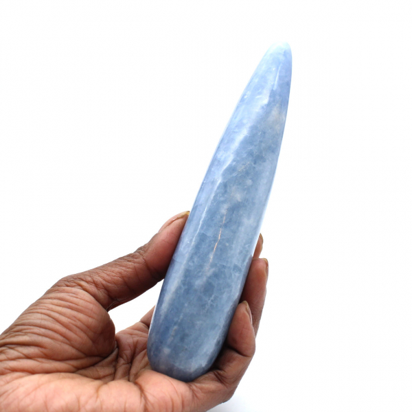 Blue calcite stick