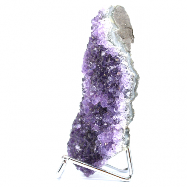 Crystallized amethyst from uruguay
