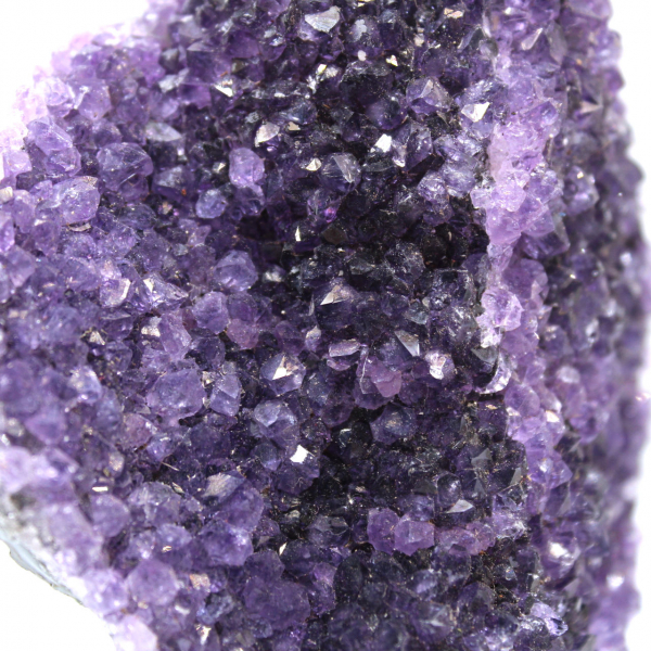 Crystallized amethyst from uruguay