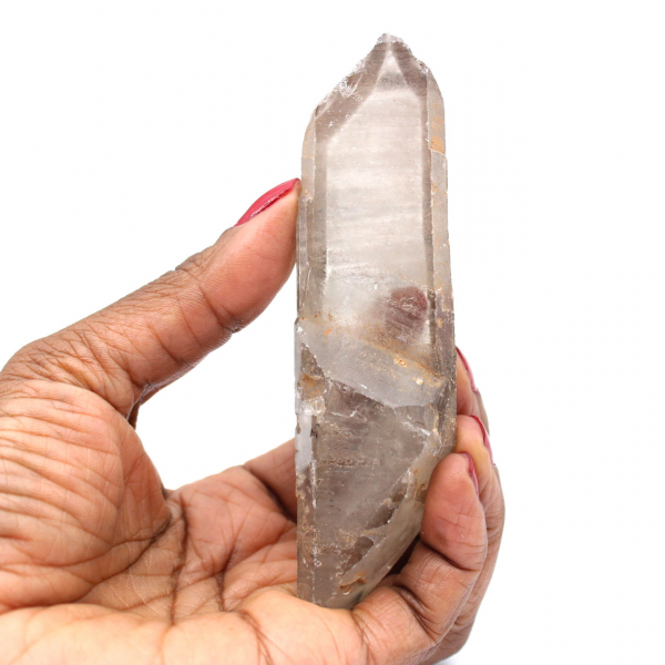 Bi-Terminated Smoky Quartz Crystal