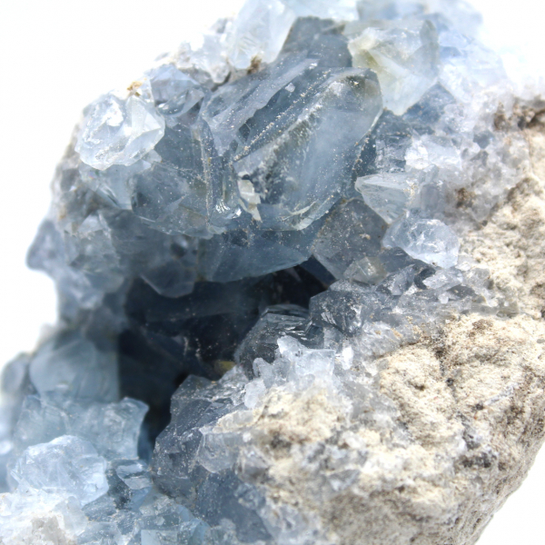 Celestite from Madagascar crystallized