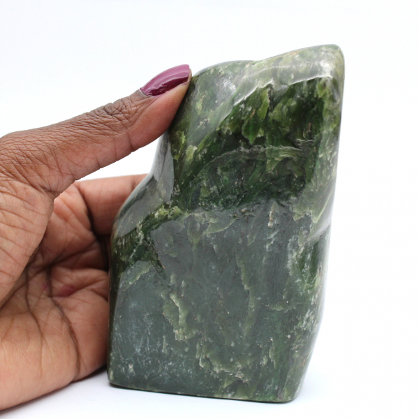 Jade nephrite polished rock