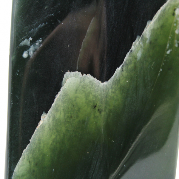 Decorative polished nephrite jade