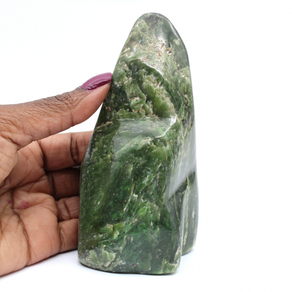 Nephrite jade polished stone