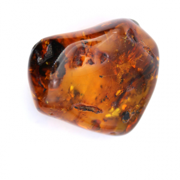 Yellow fossil amber