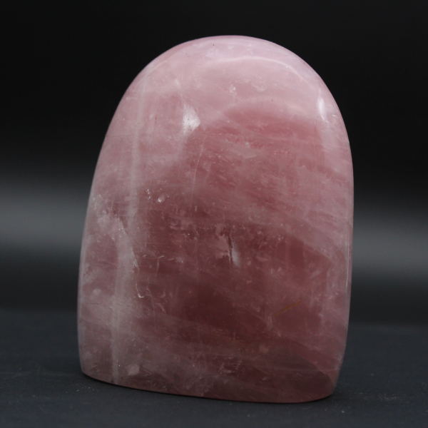 Polished rose quartz