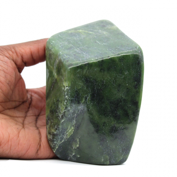 Nephrite jade polished stone