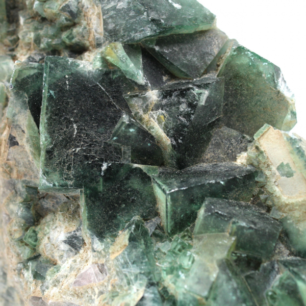 Natural cubic fluorite crystals from madagascar