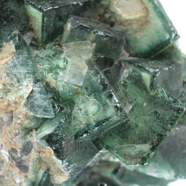 Natural cubic fluorite crystals from madagascar